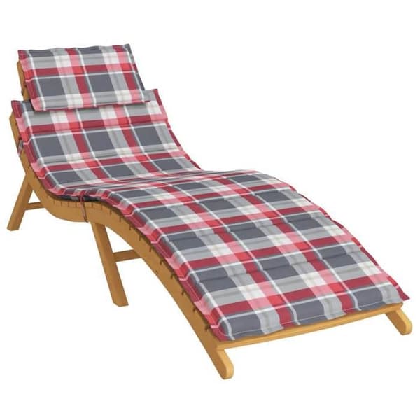 Maison Exclusive - Ruudullinen aurinkotuolin tyyny 186x58x4 cm
