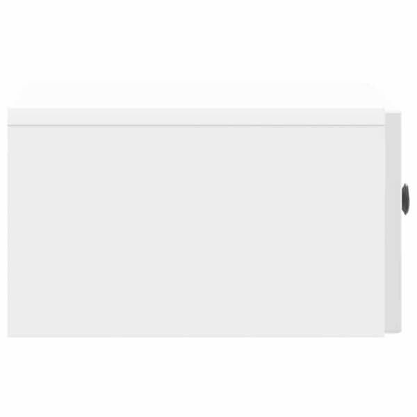 Maison Exclusive - Sängbord Vit glansig 49 x 34,5 x 20 cm Strålande vit