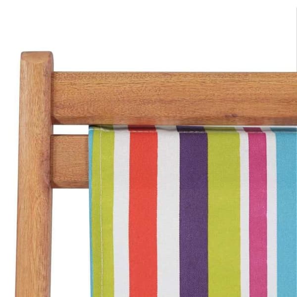 Maison Exclusive - Foldestol i stof med multicolor træstruktur Multifärgad (multifärgad trästruktu