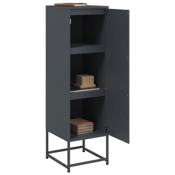 Maison Exclusive - Buffé hög antracit 36x39x123 cm stål