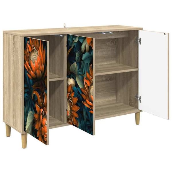 Maison Exclusive - Buffé LOCHEM Sonoma 102 x 33 x 75 cm Ingenjörsträ