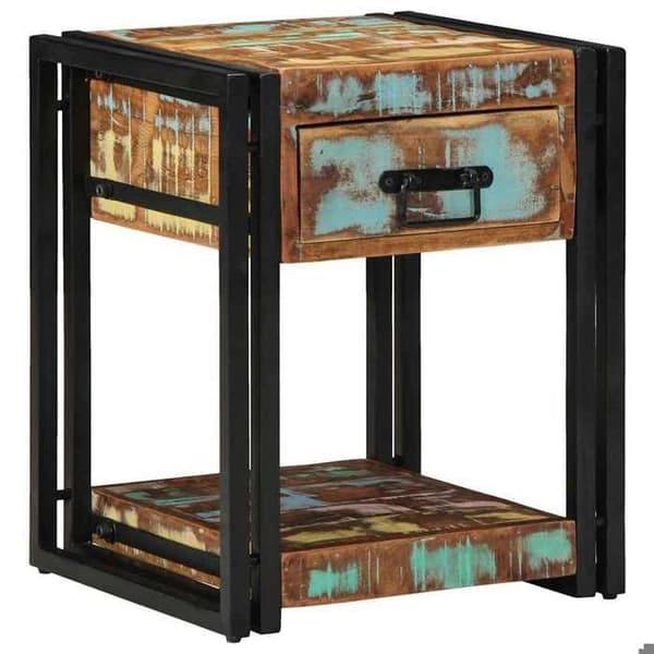 Maison Exclusive - Natbord 40 x 40 x 50 cm Solid Genbrugstræ