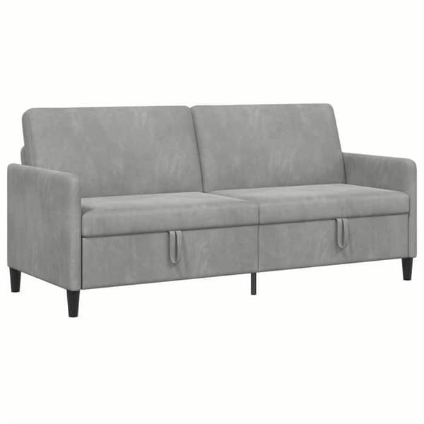 Maison Exclusive - Soffa med förvaring Ljusgrå 192 x 78 x 87 cm Polyester