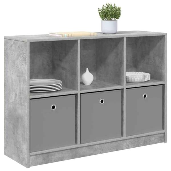 Maison Exclusive - Betoniharmaa buffet 102 x 32 x 73,5 cm
