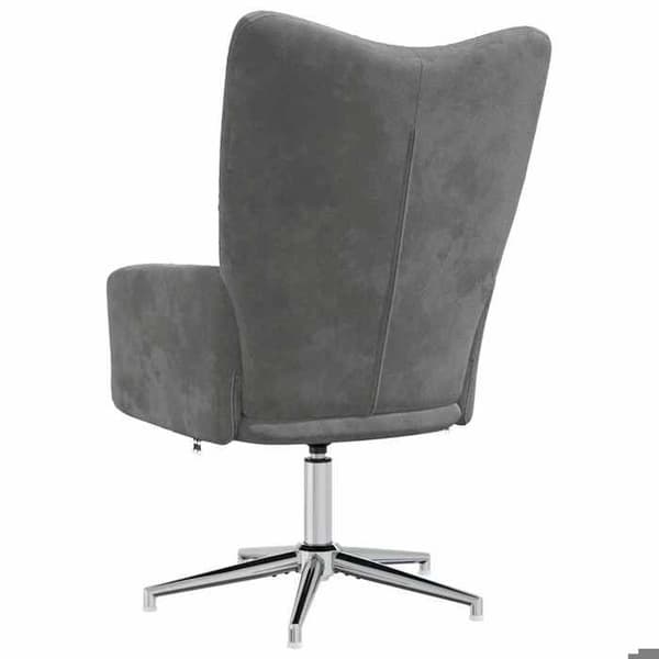Maison Exclusive - Mörkgrå Velour Relaxstol