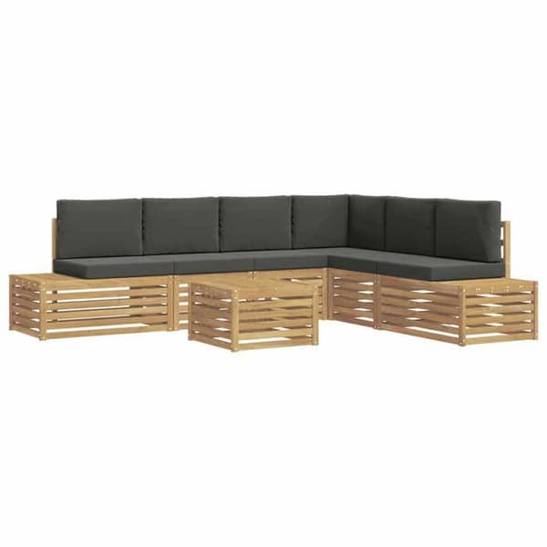 Maison Exclusive - 7-delars utomhussoffgrupp i polyester