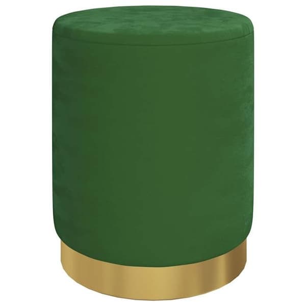 Maison Exclusive - Rund förvaringspall Grön Sammet 31 x 37 cm