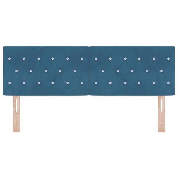 Maison Exclusive - Tummansininen pääty 160 cm Sametti Mörkblå