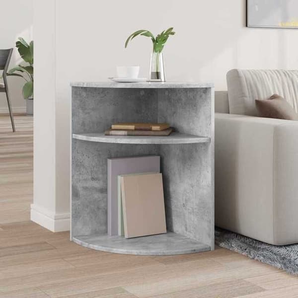 Maison Exclusive - Sidebord Grå beton 39,7 x 39,7 x 60 cm