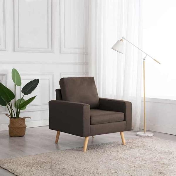 Maison Exclusive - Brun stof lænestol brun
