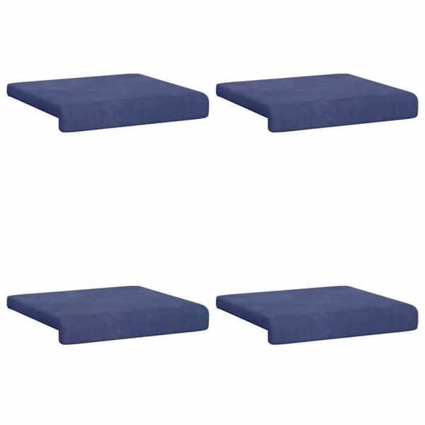 Maison Exclusive - Bänkdyna 4 st Sammet Blå djup 35 cm