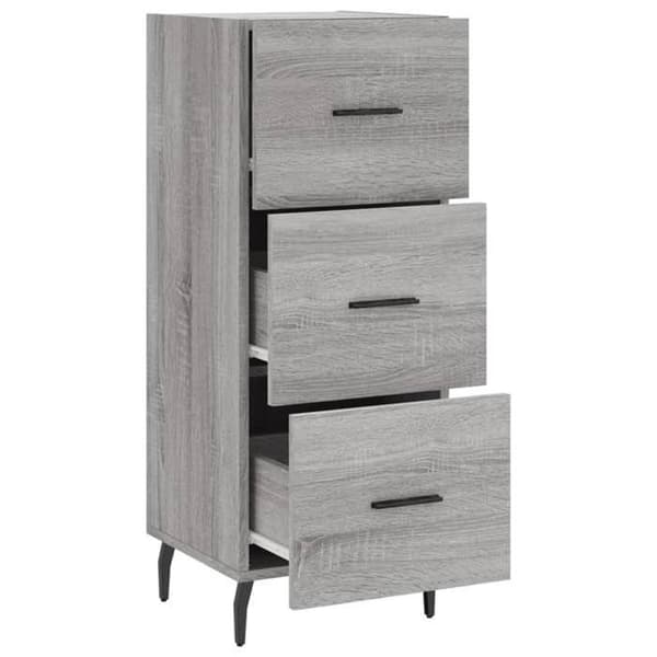 Maison Exclusive - Buffet Sonoma grå 34,5x34x90 cm Ingenjörsträ