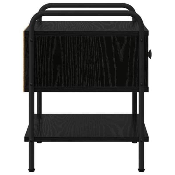 Maison Exclusive - Natbord Sort eg Ingeniørtræ