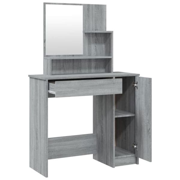 Maison Exclusive - Sonoma grå makeupbord sæt 86,5x35x136 cm Sonoma grå