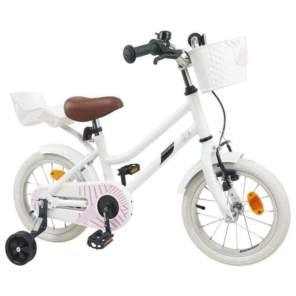 Maison Exclusive - Barncykel 14 Tum för 3-5 åringar Vit Vit