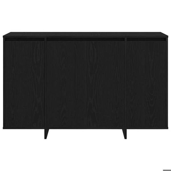 Maison Exclusive - Buffet Sort egetræ 120 x 41 x 75 cm Ingeniørtræ
