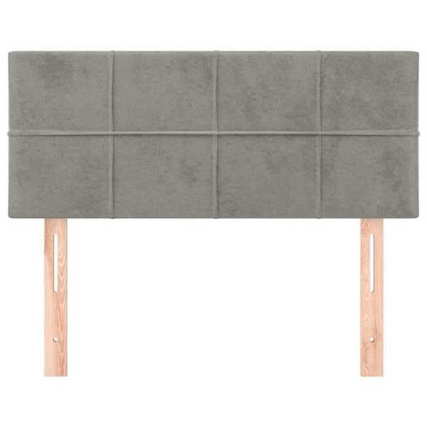 Maison Exclusive - Ljust grått huvudgavel 80x5x78/88 cm Sammet