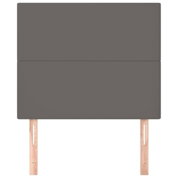 Maison Exclusive - Hovedgærde Grå 80x5x118/128 cm Simil læder Grå