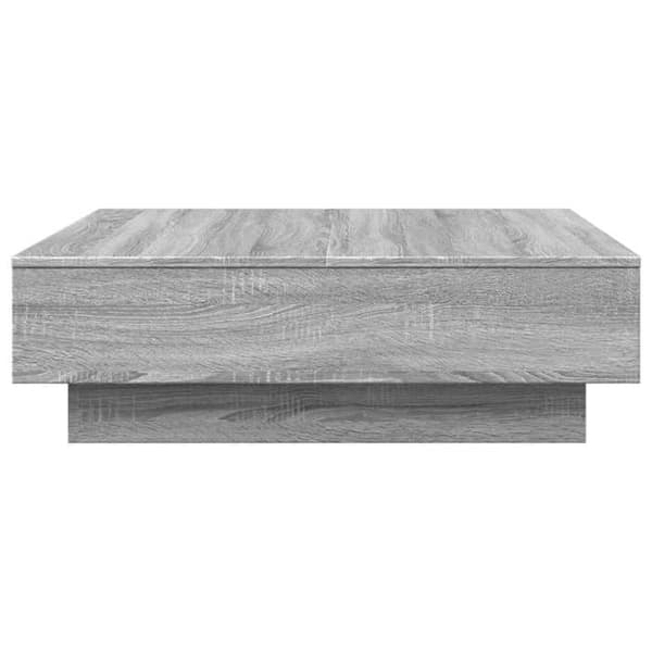 Soffbord - EXKLUSIV HEM - Sonoma - Grå - 90x90x28 cm - Ingenjörsträ Grå