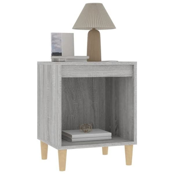 Maison Exclusive - Sonoma harmaa yöpöytä 40x35x50 cm Sonoma grå