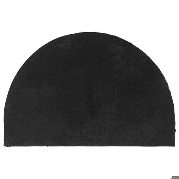 Maison Exclusive - Sort halvmåne dørmåtte 40x60 cm tuftet kokosfiber svart
