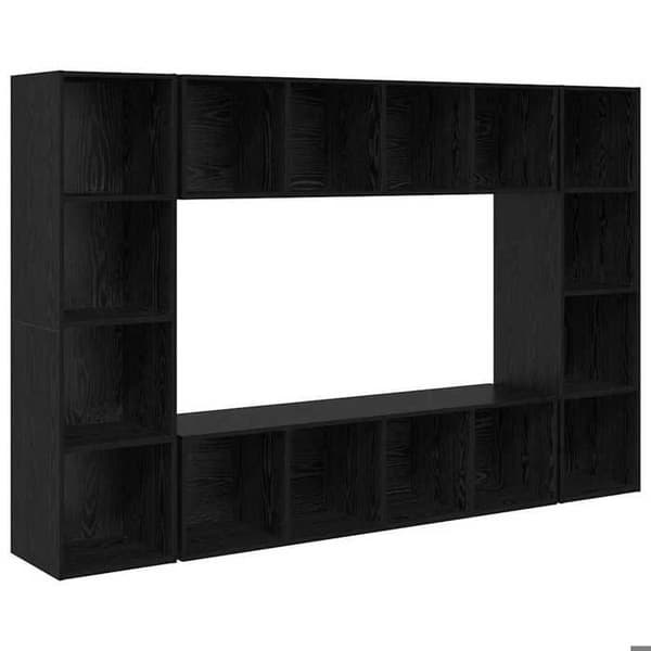Maison Exclusive - TV-møbel sæt 4 stk 37 x 37 x 142,5 cm Sort Svart