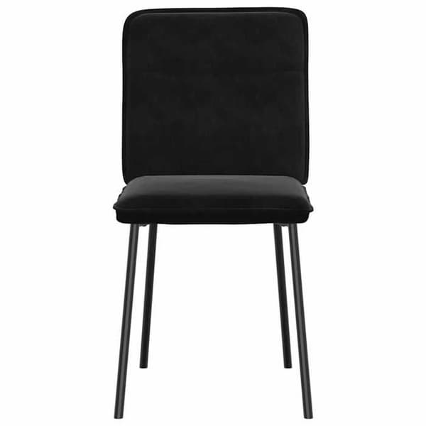 Maison Exclusive - Ruokatuolit 2 kpl Musta Sametti