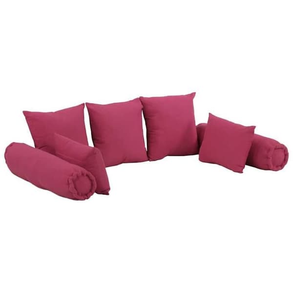 Maison Exclusive - Set med dekorativa kuddar, 7-pack, Rosa Tyg