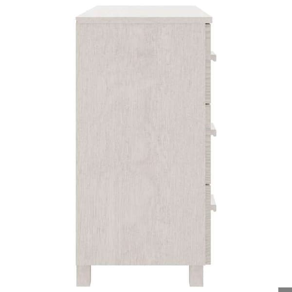 Maison Exclusive - Buffé HAMAR Vit 90x40x80 cm Massivt furu Vit