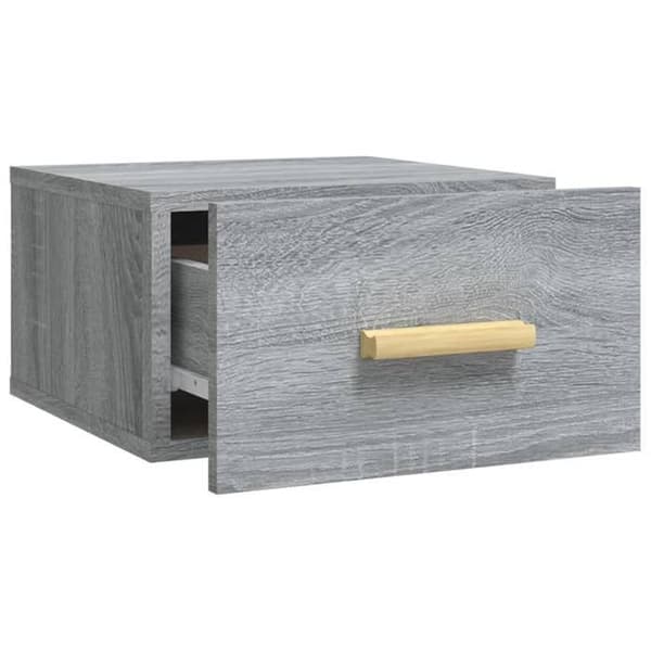 Maison Exclusive - Väggmonterade sängbord 2 st sonoma grå 35x35x20 cm sonoma grå