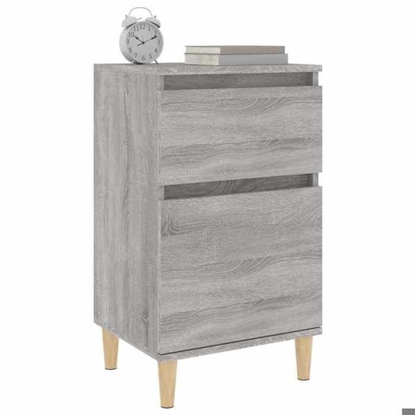 Maison Exclusive - Sängbord 2 st sonoma grå 40x35x70 cm