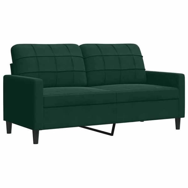 Maison Exclusive - Sæt af 4 sofaer med puder Mørkegrøn Velour