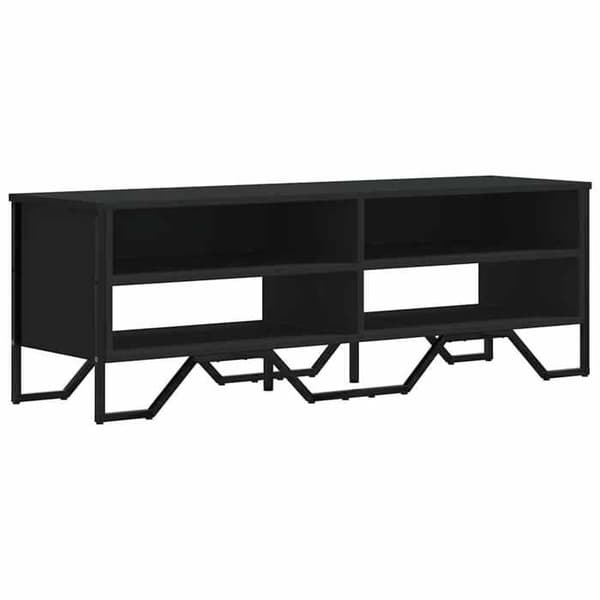 Maison Exclusive - Sort TV-møbel 122x34x41 cm ingeniørtræ