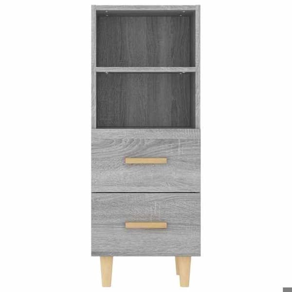 Maison Exclusive - Buffet Sonoma grå 34,5x34x90 cm Ingeniørtræ Grå