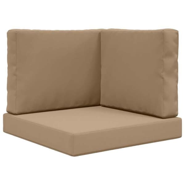 Utomhuskudde - EXKLUSIV HEM - 60 x 60 cm - Polyester - Taupe - Avtagbart blixtlåsfodral Mol