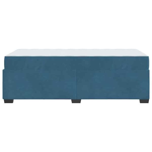 Maison Exclusive - Sängram med madrass Mörkblå 100 x 200 cm tyg