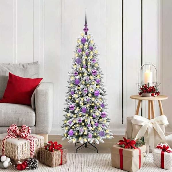 Maison Exclusive - Konstgjord Julgran Vit 120 cm Vit