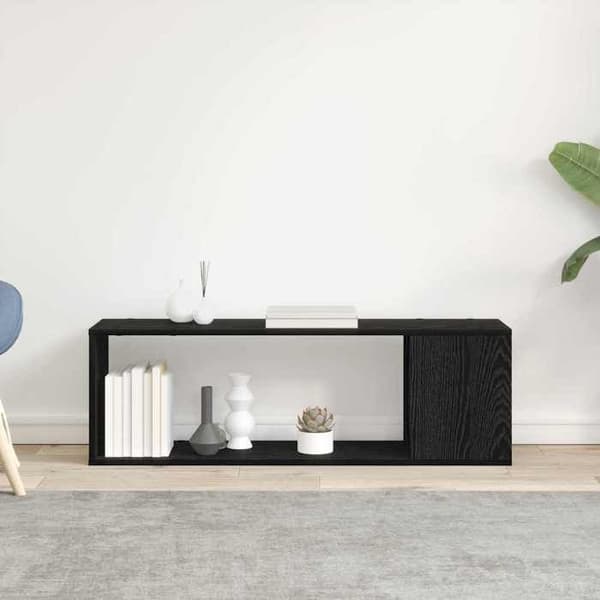 Maison Exclusive - TV-møbel sæt 100 x 24 x 63 cm Sort Ingeniørtræ