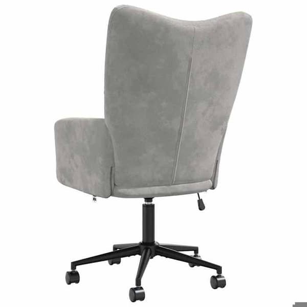 Maison Exclusive - Ljusgrå Velour Relaxstol