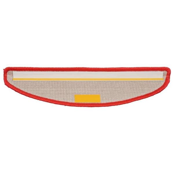 Maison Exclusive - Trappe tæppe 10 dele 56 x 17 x 3 cm Rød Halvmåne Röd