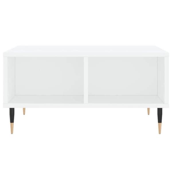 Maison Exclusive - Låg bord vit 60x60x30 cm ingenjörsträ