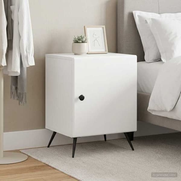 Maison Exclusive - Sängbord 2 st Vit 43 x 34,5 x 50 cm