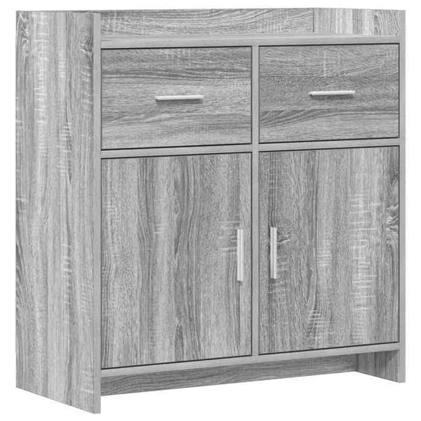 Maison Exclusive - Buffet Sonoma grå 75 x 36 x 80 cm Ingeniørtræ