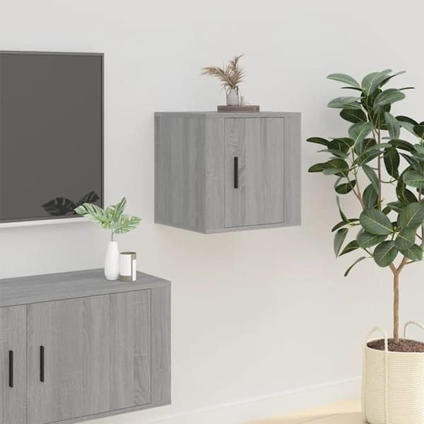Maison Exclusive - Väggmonterad TV-möbel Sonoma grå 40x34,5x40 cm Sonoma grå