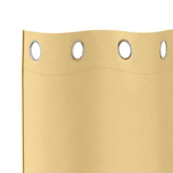 Maison Exclusive - Mørklægningsgardiner med ringe 2 stk Beige 260 x 140 cm