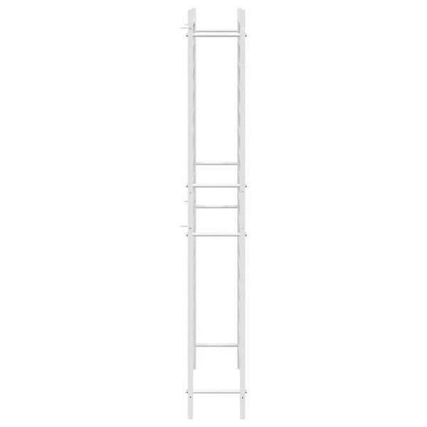 Pulloteline - EXKLUSIIVINEN KOTI - 96 pulloa - Valkoinen - Ruostumaton metalli - 16 tasoa, seinäkiinnitys Vit