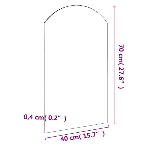 Maison Exclusive - Spejl 70x40 cm Glas