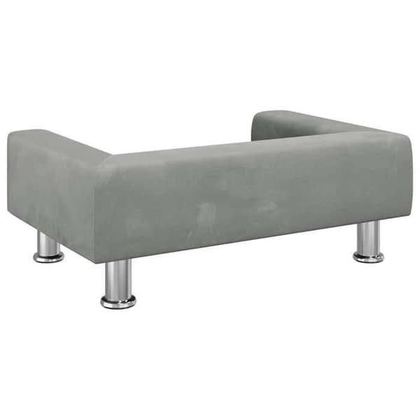 Maison Exclusive - Vaaleanharmaa koiranpeti 70x45x26,5 cm samettia ljusgrått