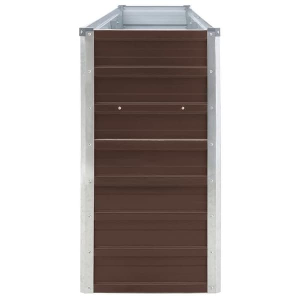 Maison Exclusive - Blomlåda 320x40x77 cm Galvaniserat stål Brun