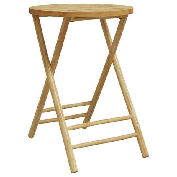 Maison Exclusive - Kokoontaitettava puutarhapöytä Ø55x75 cm bambu naturlig bambu